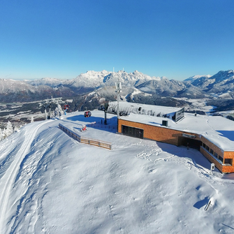 Górska stacja nowej kolejki linowej Streuböden ... | © Bergbahnen Fieberbrunn